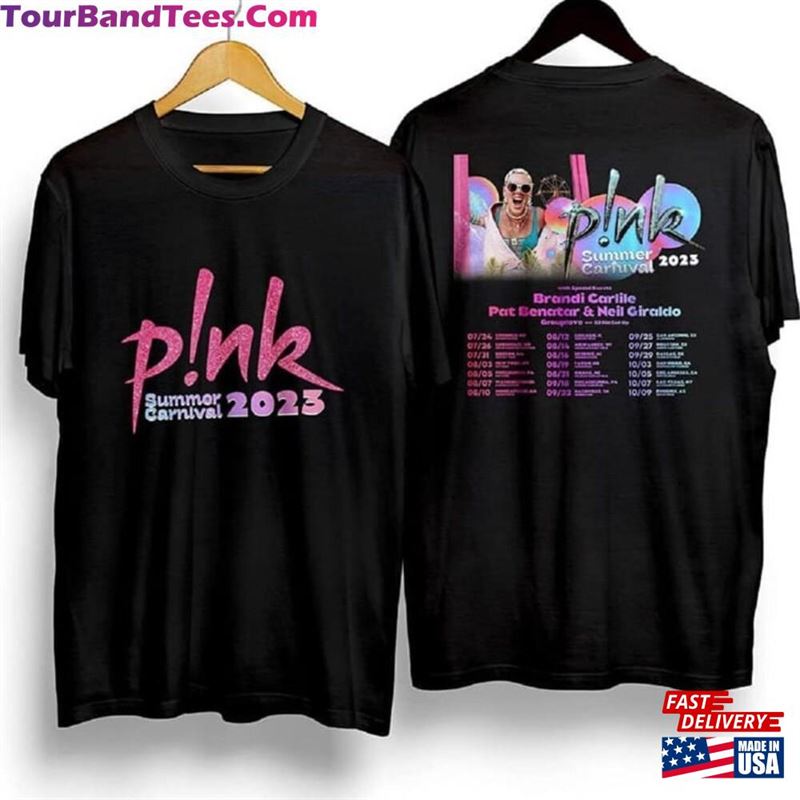 Pink Summer Carnival Tour 2Sided T-Shirts P!Nk Singer Unisex Shirt Full Dates Classic 29Uf123603 – Utopia Fashion