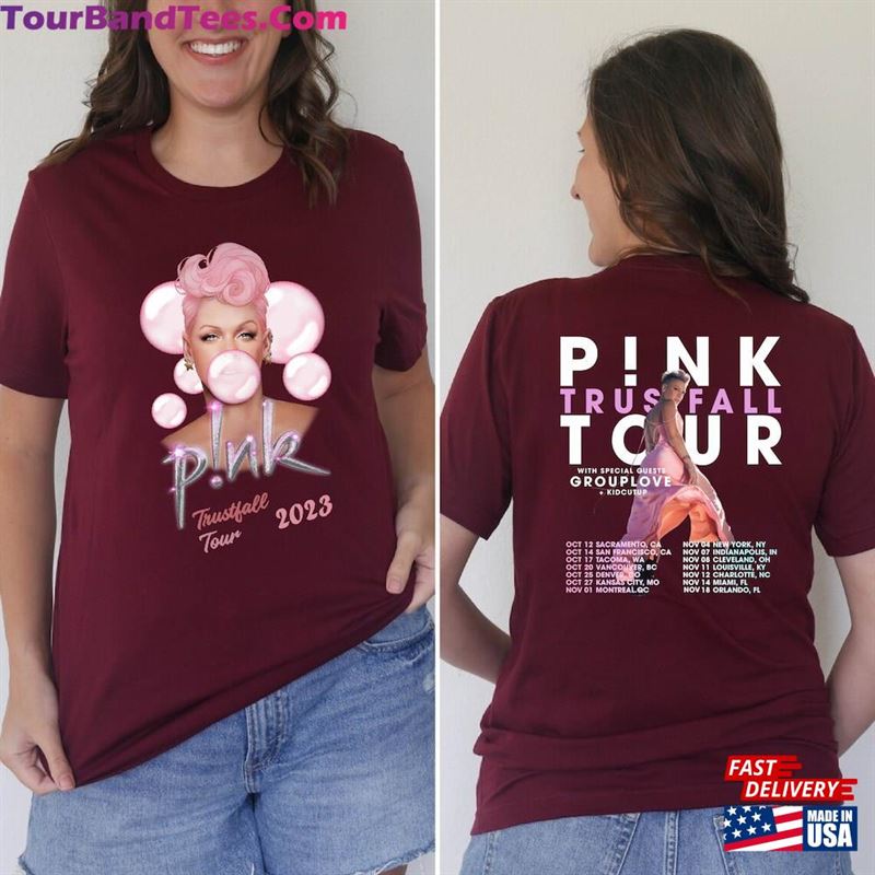 Pink Trustfall Tour Album Tee Singer Hoodie T-Shirt 29Uf131359 – Utopia Fashion