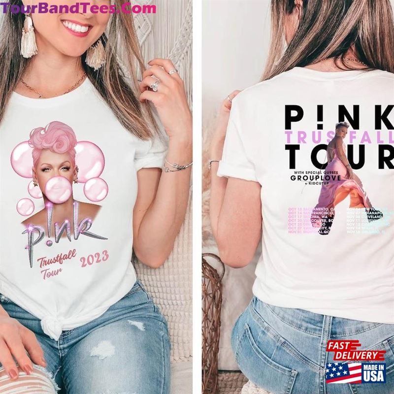 Pink Trustfall Tour Album Tee Singer Hoodie T-Shirt 29Uf131359 – Utopia Fashion