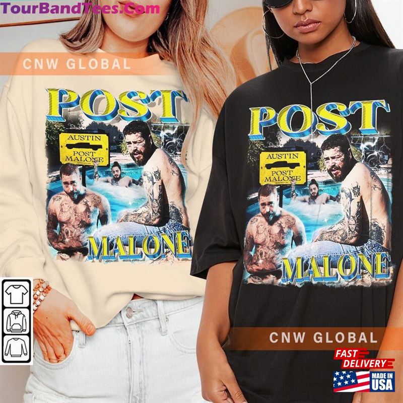 Post Malone Austin Rap Shirt Y2K 90S Merch Vintage Album Song Hoodie T-Shirt 29Uf124465 – Utopia Fashion