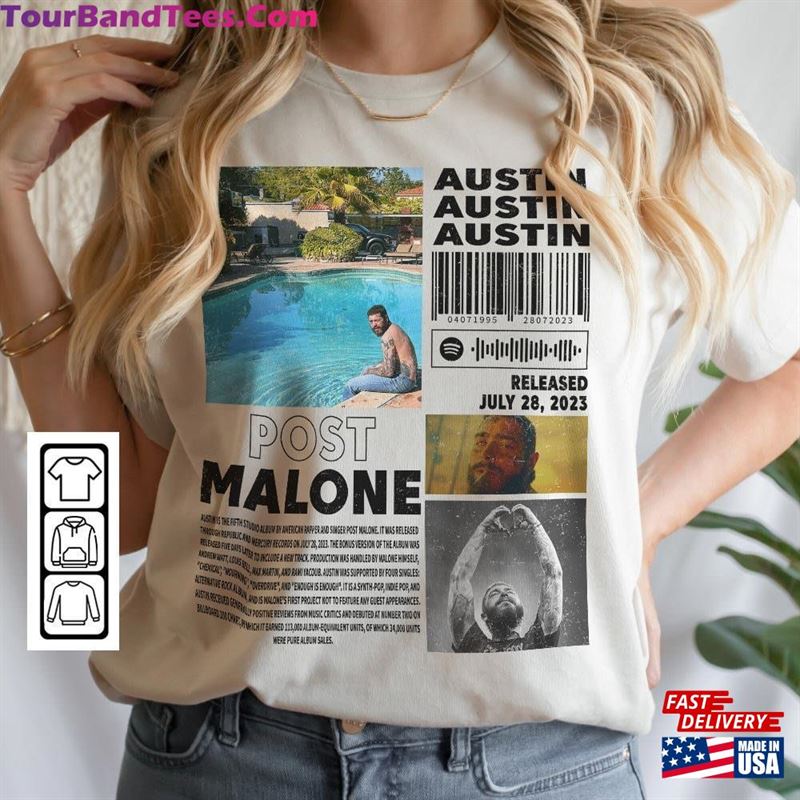 Post Malone Rap Music Merch Shirt Austin Album 90S Tee Classic Sweatshirt 29Uf123941 – Utopia Fashion