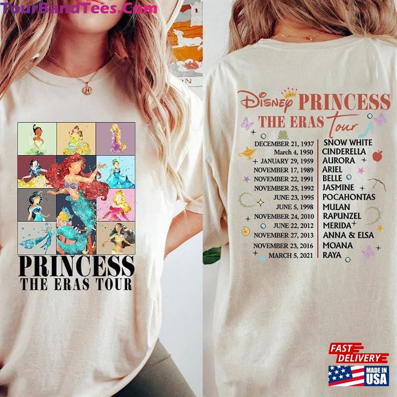 Princess Eras Tour Two Sided Shirt Disney Hoodie Sweatshirt 29Uf118364 – Utopia Fashion