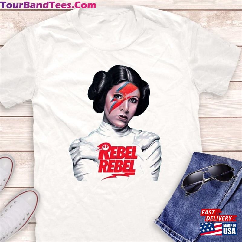 Princess Leia Rebel David Bowie Shirt Shirts Movie Unisex Hoodie 29Uf136733 – Utopia Fashion