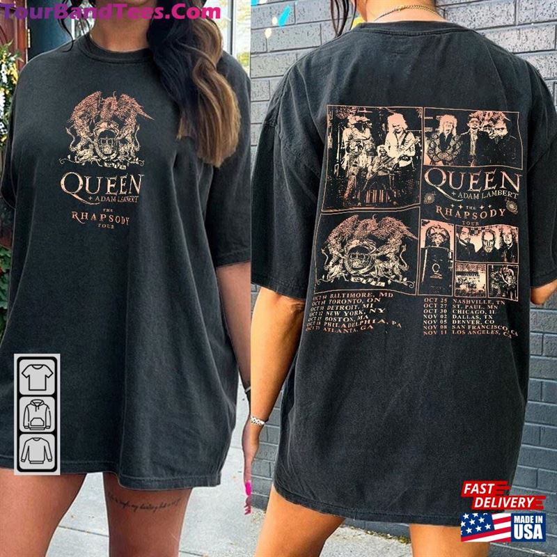 Queen Adam Lambert The Rhapsody Tour Music Shirt Sides Retro 90S Y2K Sweatshirt T-Shirt Unisex 29Uf122323 – Utopia Fashion