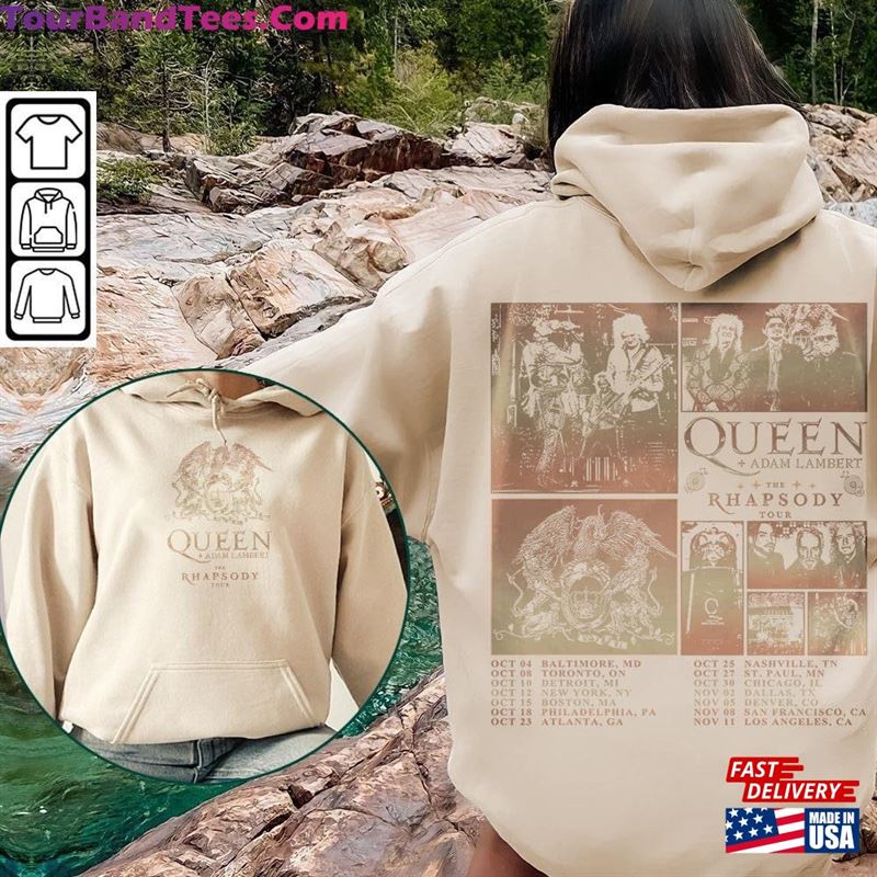 Queen Adam Lambert The Rhapsody Tour Music Shirt Sides Retro 90S Y2K Sweatshirt T-Shirt Unisex 29Uf122323 – Utopia Fashion