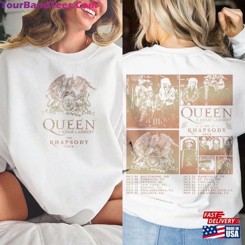 Queen Adam Lambert The Rhapsody Tour Music Shirt Sides Retro 90S Y2K Sweatshirt T-Shirt Unisex 29Uf122323 – Utopia Fashion