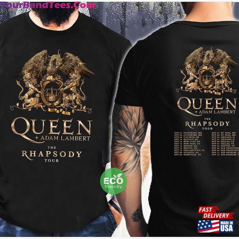 Queen Adam Lambert The Rhapsody Tour T-Shirt Rock Band Classic 29Uf124349 – Utopia Fashion