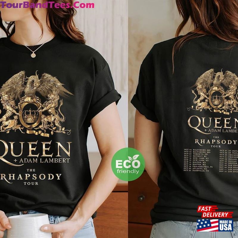 Queen Adam Lambert The Rhapsody Tour T-Shirt Rock Band Classic 29Uf124349 – Utopia Fashion