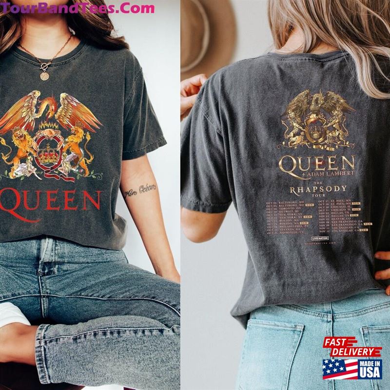 Queen Adam Lambert The Rhapsody Tour T-Shirt Rock Band Sweatshirt Classic 29Uf131769 – Utopia Fashion