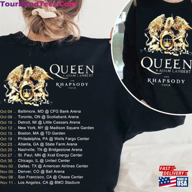 Queen Adam Lambert The Rhapsody Tour T-Shirt Rock Band Sweatshirt Hoodie 29Uf124221 – Utopia Fashion