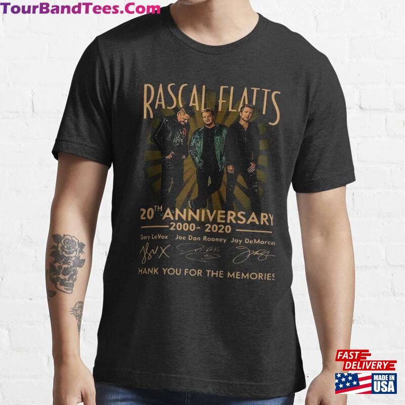 Rascal Flatts 20Th Anniversary Thank You For The Memories Signatures Essential T-Shirt Sweatshirt 29Uf118389 – Utopia Fashion