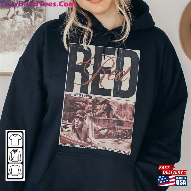 Red Album Taylor Vintage Art Shirt Midnights Song Cover Hoodie T-Shirt 29Uf124088 – Utopia Fashion