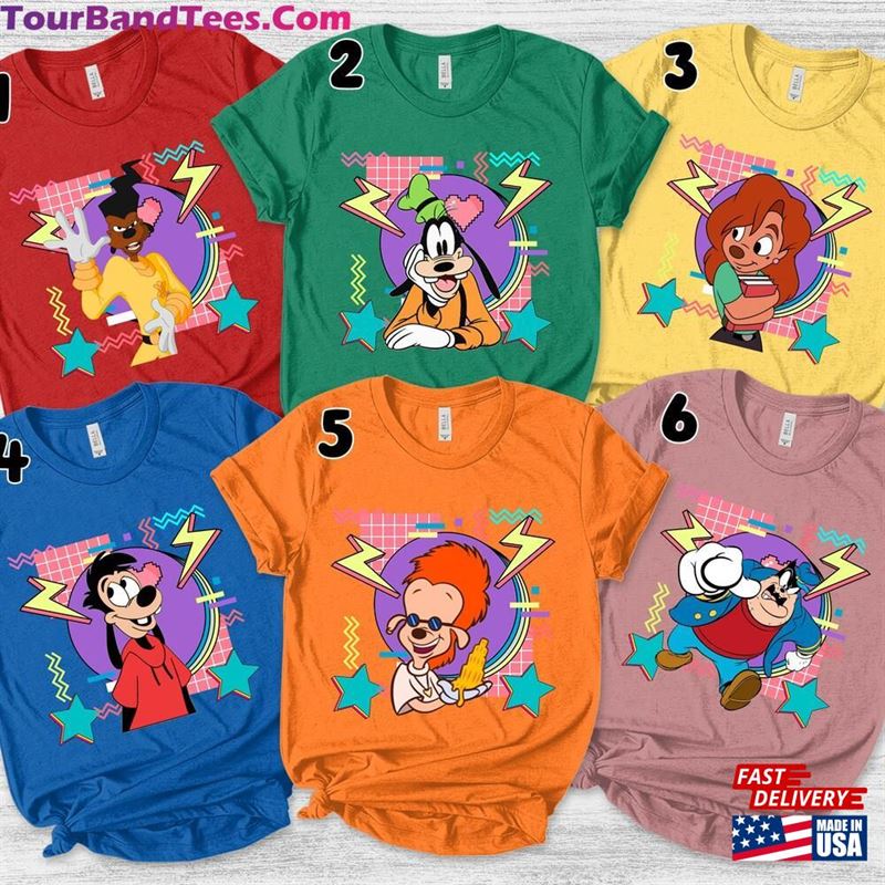 Retro 90S Disney A Goofy Movie Characters Squad Family Shirt Wdw Trip Unisex T-Shirt Birthday Gift Adult Kid Toddler Tee B Hoodie 29Uf136537 – Utopia Fashion