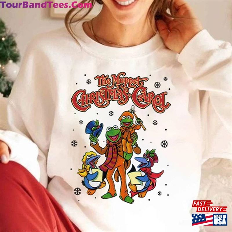 Retro 90S The Muppet Christmas Carol Characters Group T-Shirt Kermit Frog Gonzo Miss Piggy Xmas Movie Vintage Tee Hoodie Sweatshirt 29Uf131610 – Utopia Fashion