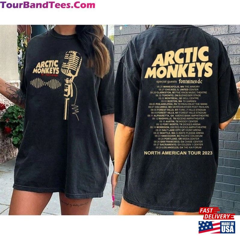 Retro Arctic Monkeys North America Tour Shirt Band Sweatshirt Music Lyrics Merch Classic Hoodie 29Uf123954 – Utopia Fashion