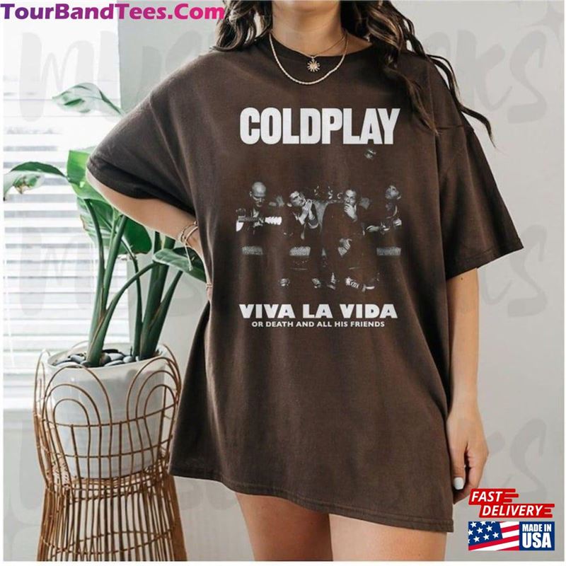 Retro Coldplay Viva La Vida T-Shirt World Tour Sweatshirt Rock Band Hoodie 29Uf131961 – Utopia Fashion