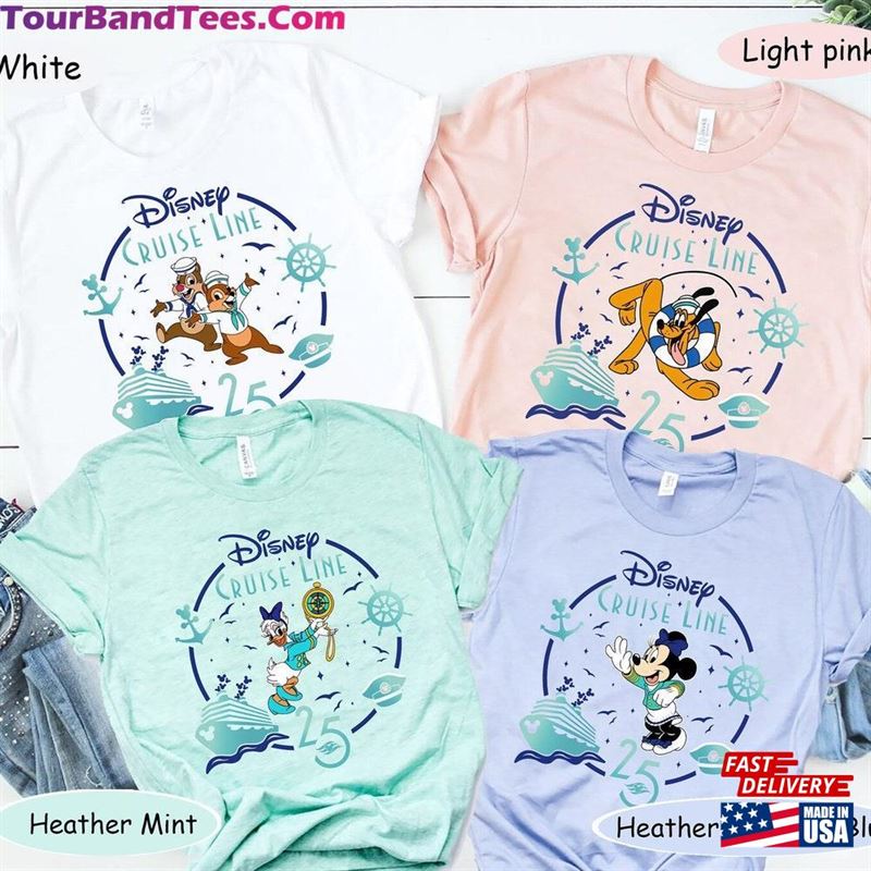 Retro Cruise Line 25Th Silver Anniversary At Sea Shirt Disney Vacations Walt World T-Shirt Classic 29Uf122091 – Utopia Fashion