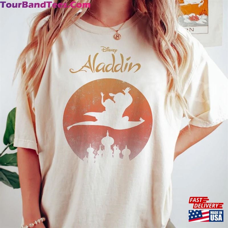 Retro Disney Aladdin Castle Comfort Colors Shirt Est And Jasmine T-Shirt Hoodie 29Uf141610 – Utopia Fashion