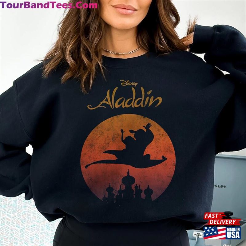 Retro Disney Aladdin Castle Comfort Colors Shirt Est And Jasmine T-Shirt Hoodie 29Uf141610 – Utopia Fashion