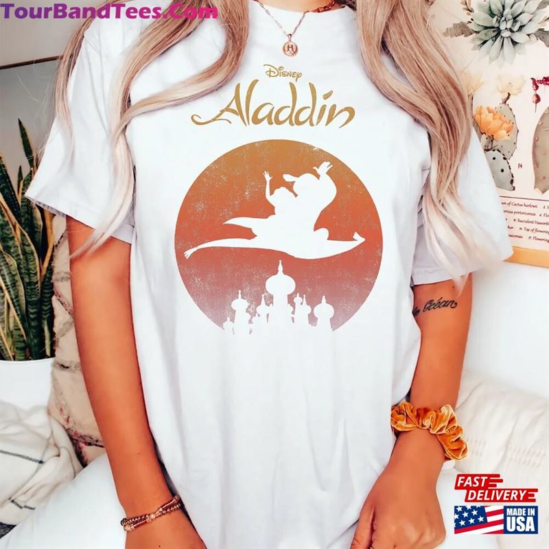 Retro Disney Aladdin Castle Comfort Colors Shirt Est And Jasmine T-Shirt Hoodie 29Uf141610 – Utopia Fashion