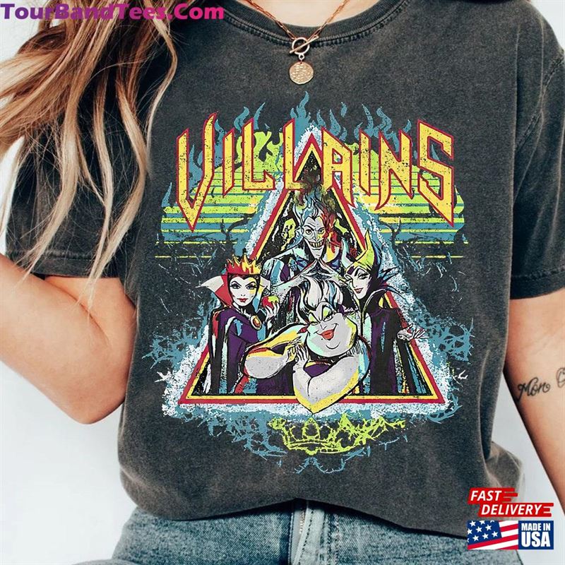 Retro Disney Villains Characters Maleficent Ursula Evil Queen Hades Shirt Wdw Unisex T-Shirt Family Birthday Gift Adult Kids Toddler Tee Hoodie Sweatshirt 29Uf122250 – Utopia Fashion