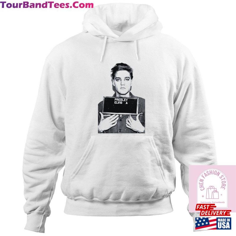 Retro Elvis Presley Mugshot Shirt 90S Rock Music 2D Unisex Cotton King Of Roll Sweatshirt Hoodie 29Uf136871 – Utopia Fashion