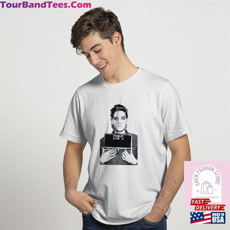 Retro Elvis Presley Mugshot Shirt 90S Rock Music 2D Unisex Cotton King Of Roll Sweatshirt Hoodie 29Uf136871 – Utopia Fashion