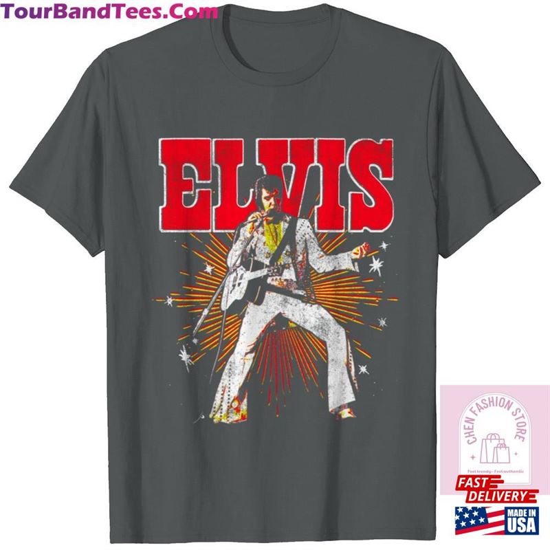 Retro Elvis Presley Shirt 90S Rock Unisex T-Shirt Cotton Official Sweatshirt 29Uf136876 – Utopia Fashion