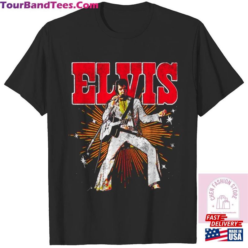 Retro Elvis Presley Shirt 90S Rock Unisex T-Shirt Cotton Official Sweatshirt 29Uf136876 – Utopia Fashion