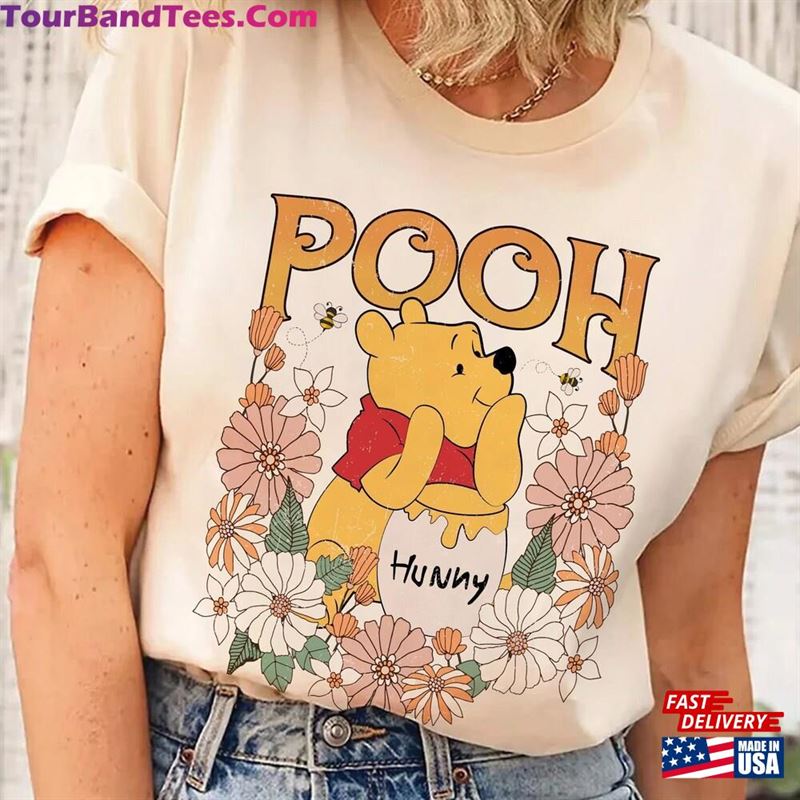 Retro Floral Winnie The Pooh Shirt Disney Tee And Friends T-Shirt Unisex 29Uf124268 – Utopia Fashion