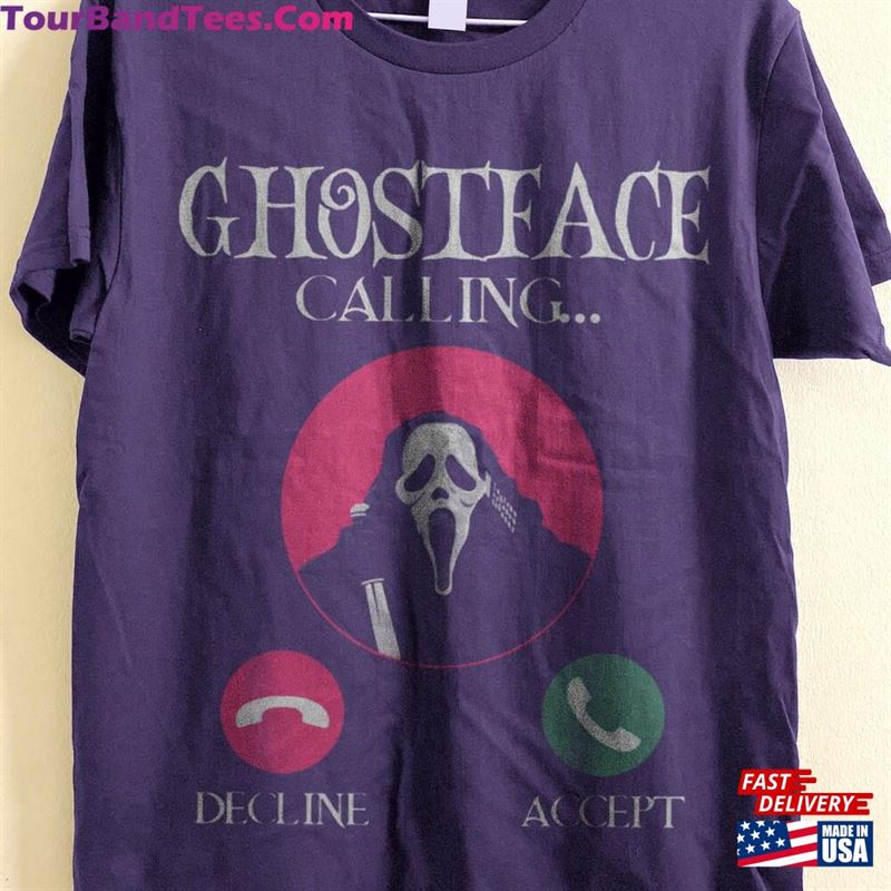 Retro Ghostface Calling Halloween Funny T-Shirt Hoodie Classic 29Uf131575 – Utopia Fashion