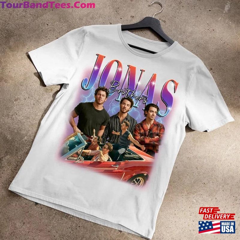 Retro Jonas Unisex Shirt Brothers Merch Five Albums One Night Tour Tee Classic 29Uf122949 – Utopia Fashion