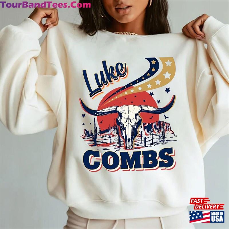 Retro Luke Combs Bullhead T-Shirt Cowboy Sweatshirt Country Music Classic 29Uf122167 – Utopia Fashion