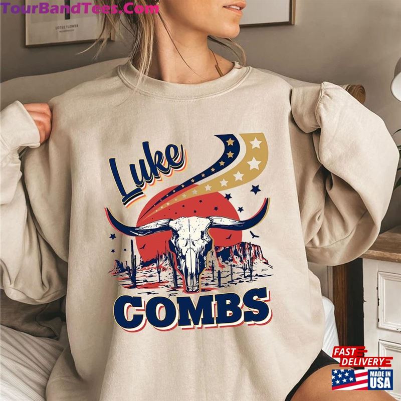 Retro Luke Combs Bullhead T-Shirt Cowboy Sweatshirt Country Music Classic 29Uf122167 – Utopia Fashion