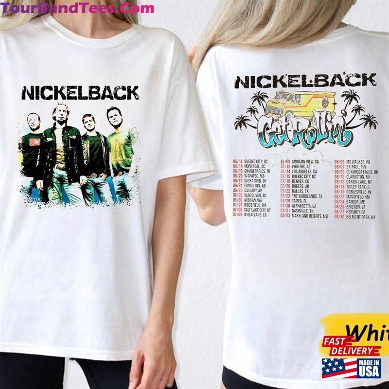 Retro Nickelback Music Shirt Vintage Get Rollin’Tour Album Graphic Tee 90S Unisex Sweatshirt 29Uf131511 – Utopia Fashion