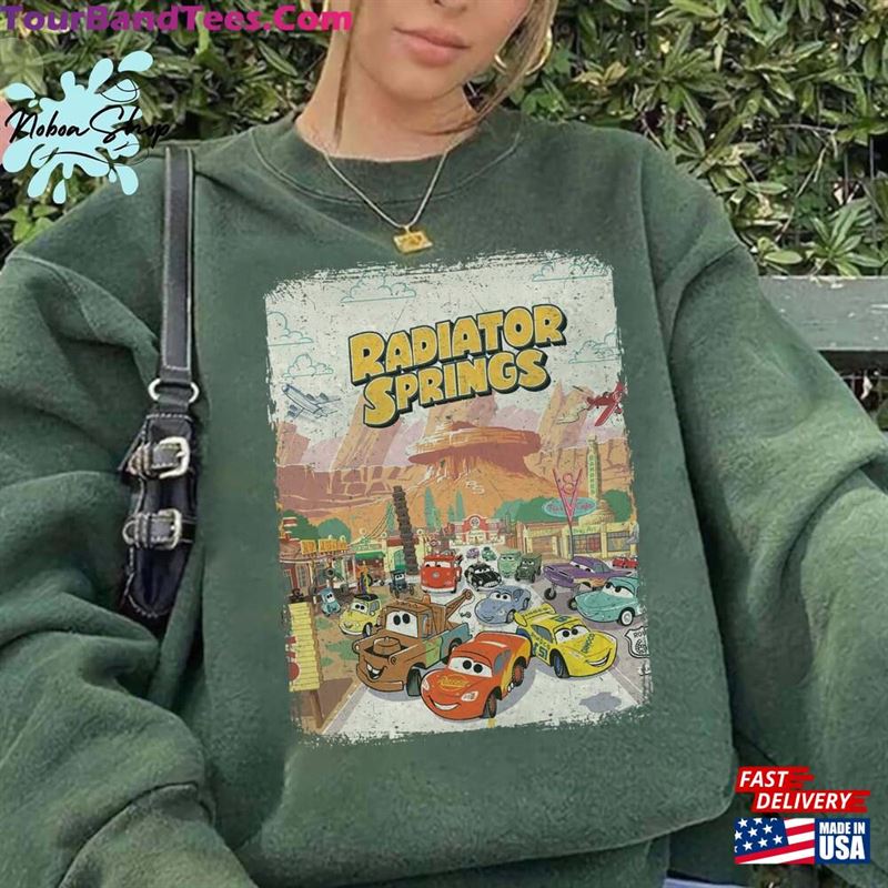 Retro Pixar Cars Comfort Colors Shirt Movie Radiator Springs Hoodie Classic 29Uf136608 – Utopia Fashion