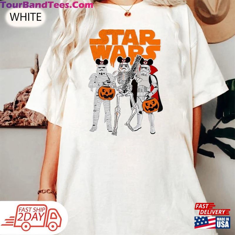 Retro Star Wars Stormtrooper Skeleton Costume Mickey Ears Halloween Comfort Colors Shirt Funny T-Shirt Classic Sweatshirt 29Uf136842 – Utopia Fashion