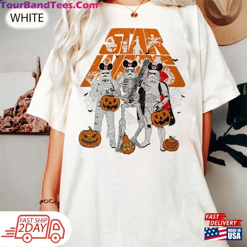 Retro Star Wars Stormtrooper Skeleton Costume Mickey Ears Halloween Comfort Colors Shirt Funny Unisex Sweatshirt 29Uf136833 – Utopia Fashion