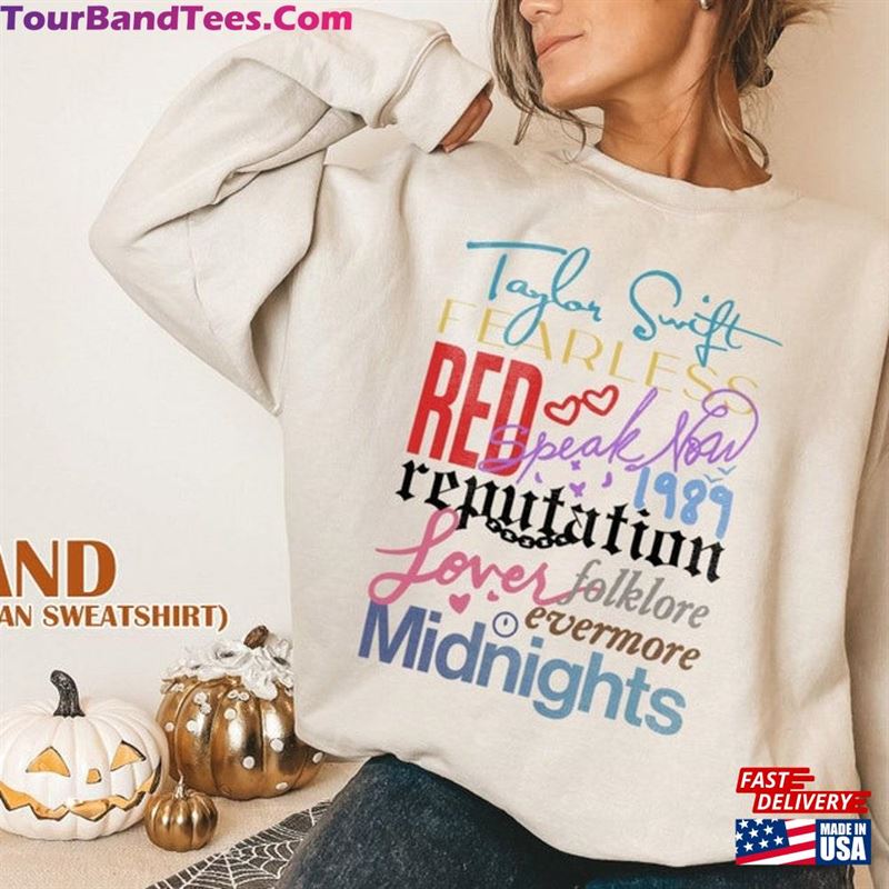 Retro Taylor The Eras Tour T-Shirt Swiftie Merch Midnights Concert Shirt Hoodie 29Uf123508 – Utopia Fashion