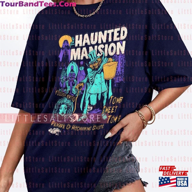 Retro The Haunted Mansion Shirt Hitchhiking Ghosts Leota Disney Halloween T-Shirt Mickey Unisex Sweatshirt 29Uf123202 – Utopia Fashion