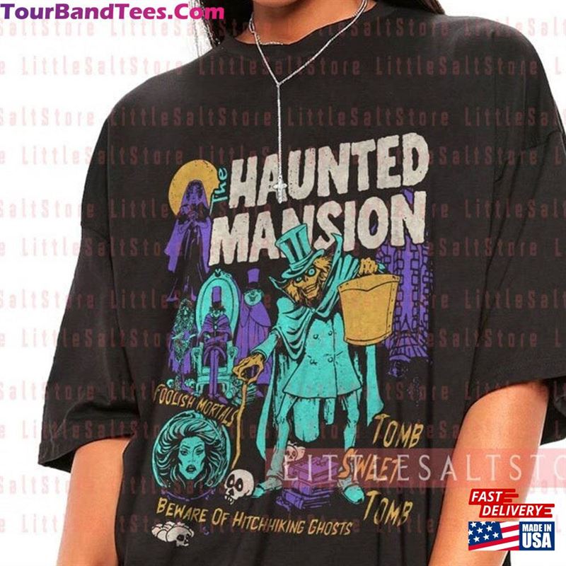 Retro The Haunted Mansion Shirt Hitchhiking Ghosts Leota Disney Halloween T-Shirt Mickey Unisex Sweatshirt 29Uf123202 – Utopia Fashion