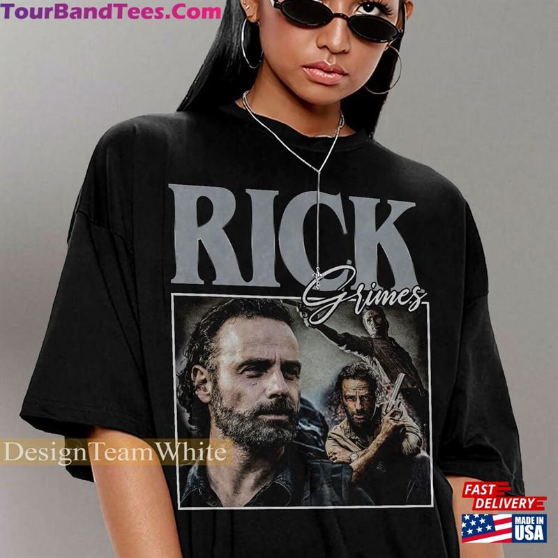 Rick Grimes Shirt Walking Dead Tv Series Vintage 90’S Trending Tee T-Shirt Sweatshirt Bc01 Classic Hoodie 29Uf118980 – Utopia Fashion