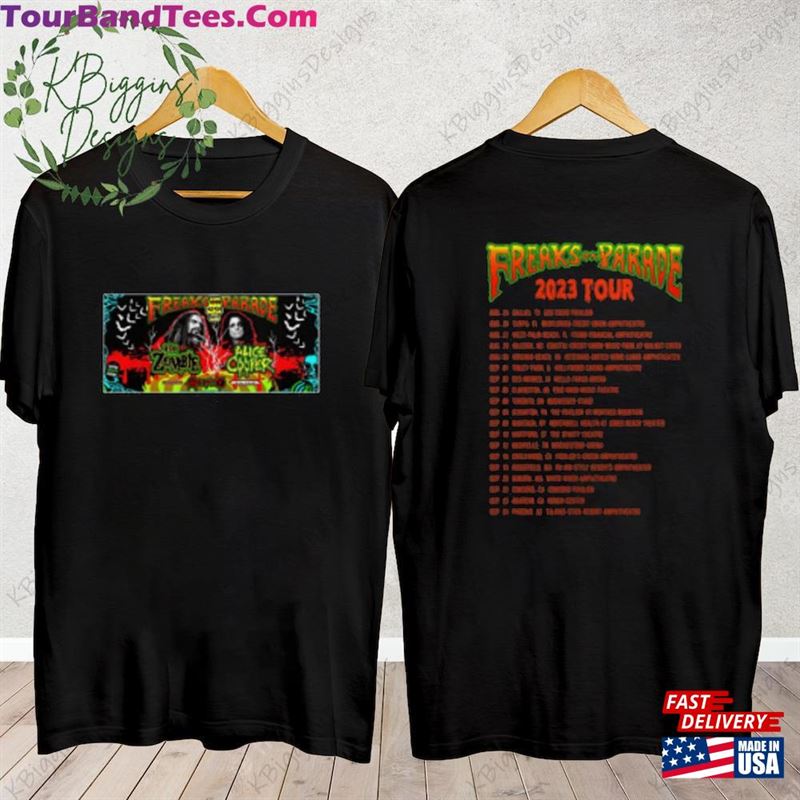 Rob Zombie Freaks On Parade Tour Shirts Alice Cooper Dates Double Side Music Shirt Sweatshirt Unisex 29Uf124216 – Utopia Fashion