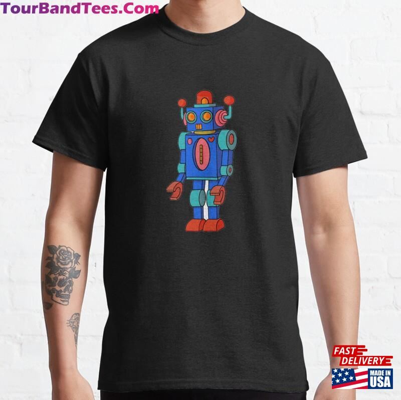 Robot Print T Shirt Classic T-Shirt 29Uf118647 – Utopia Fashion