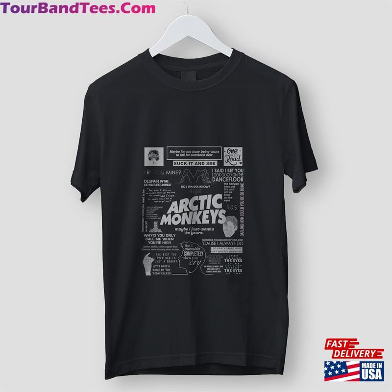 Rock Band Arctic Monkeys Black T-Shirt Am Gift Merch Tee Sweatshirt 29Uf123135 – Utopia Fashion