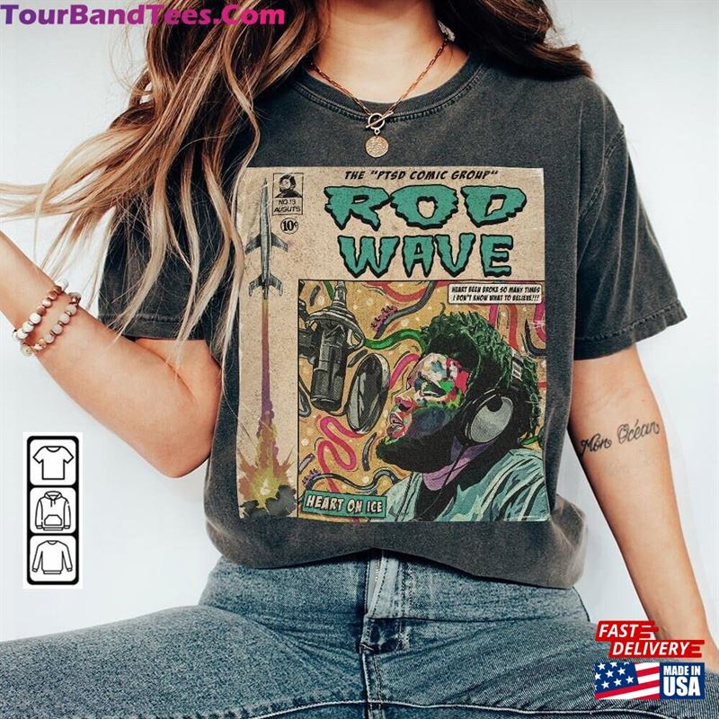 Rod Wave Comic Shirt 90S Vintage Merch Book Art Heart On Ice Ptsd Album World Tour Ticket Graphic Tee Gift For Fan V2 Hoodie Classic 29Uf122961 – Utopia Fashion