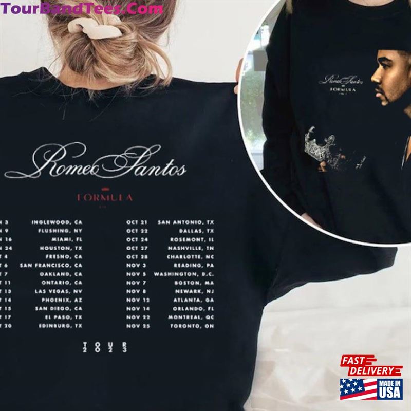 Romeo Santos Tour Formula Vol3 Shirt Fan Album Concert Classic Hoodie 29Uf122606 – Utopia Fashion