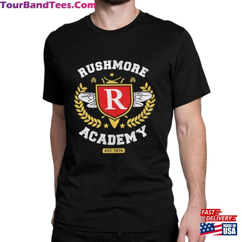 Rushmore Academy Logo T-Shirt Wes Anderson Movie Shirt Men Classic 29Uf123085 – Utopia Fashion