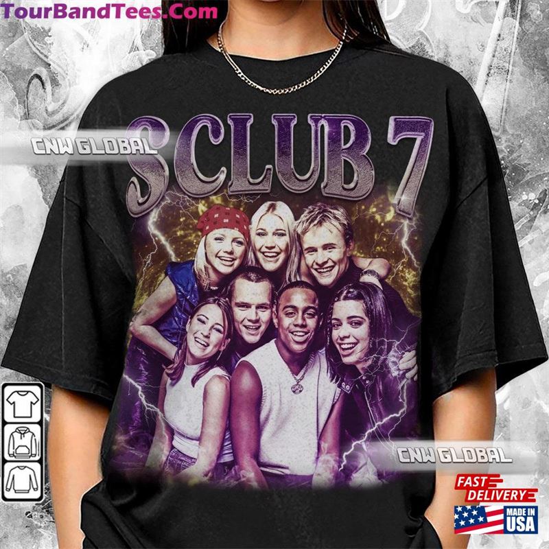 S Club Vintage 90S Band Music Shirt Bootleg Retro Uk Tour Y2K Sweatshirt T-Shirt Unisex 29Uf124679 – Utopia Fashion