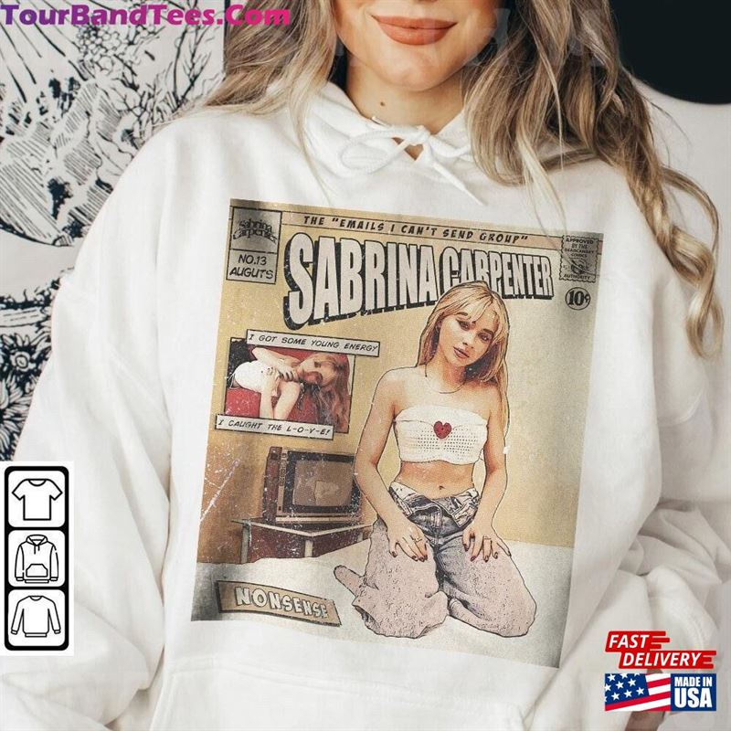 Sabrina Carpenter Comic Shirt Sweatshirt 90S Vintage Book Art Emails I Can’T Send Tour Album Graphic Tee Unisex Gift Hoodie V1 T-Shirt Classic 29Uf123819 – Utopia Fashion